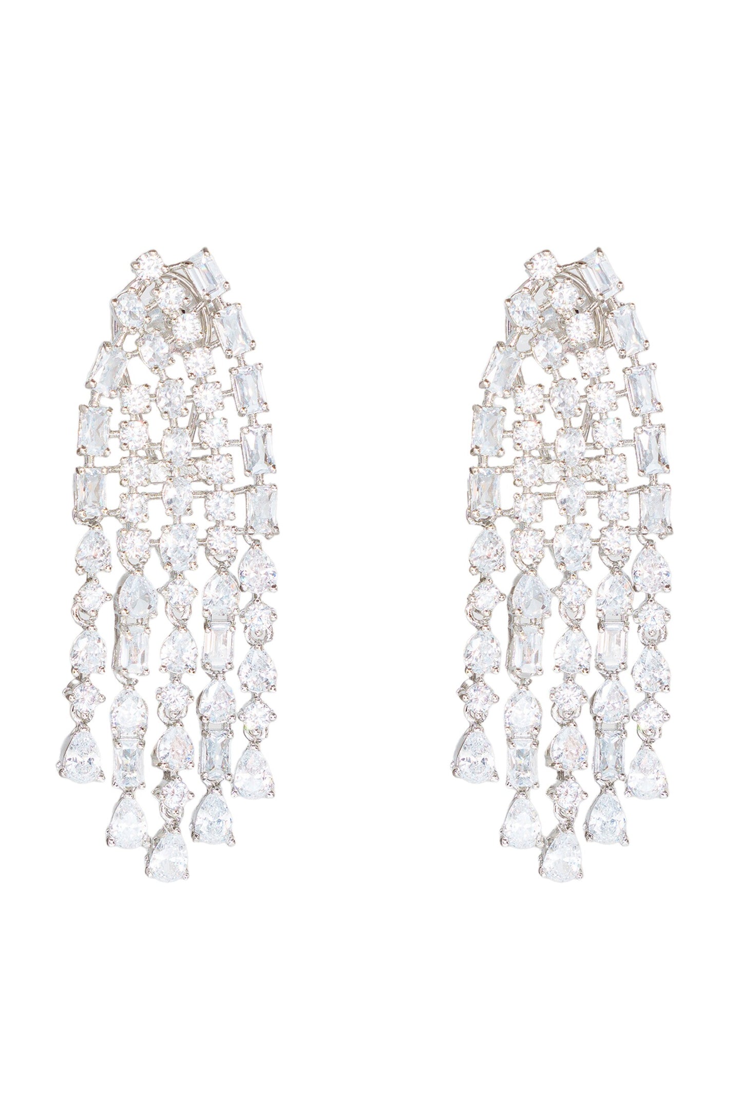 Diamond Embellished String Earrings 