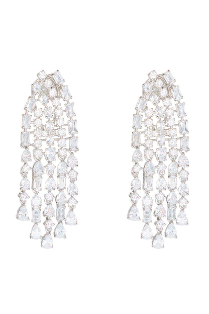 Diamond Embellished String Earrings 