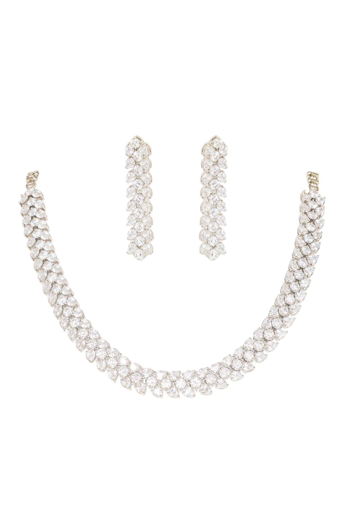 Diamond Embellished Necklace Set 