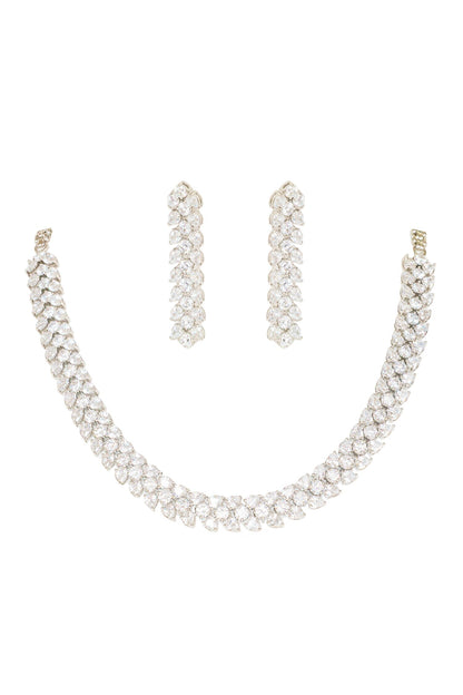 Diamond Embellished Necklace Set 