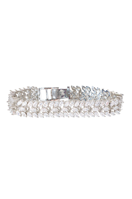 Diamond Embellished Layered Bracelet 