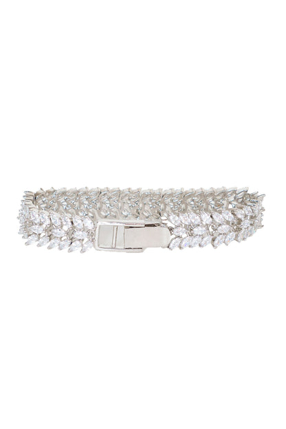 Diamond Embellished Layered Bracelet 