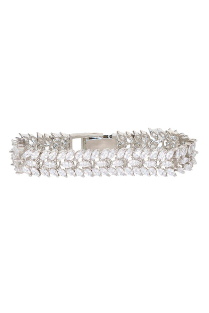 Diamond Embellished Layered Bracelet 