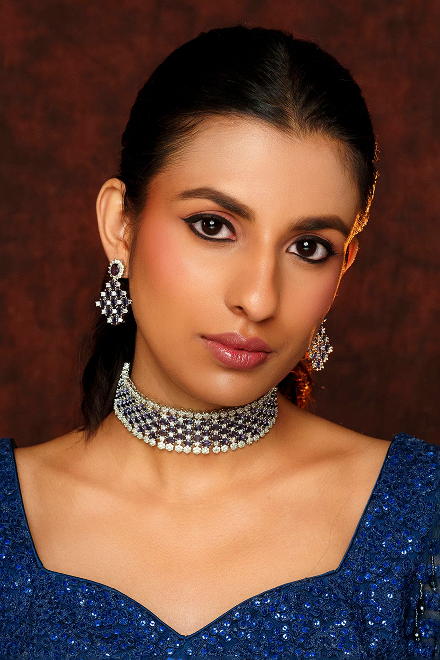 Jaal Cutwork Choker Set 