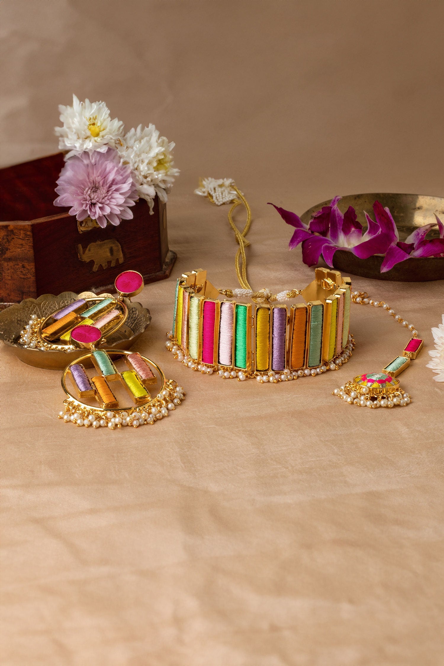 Indian Candy Floss Choker Set 
