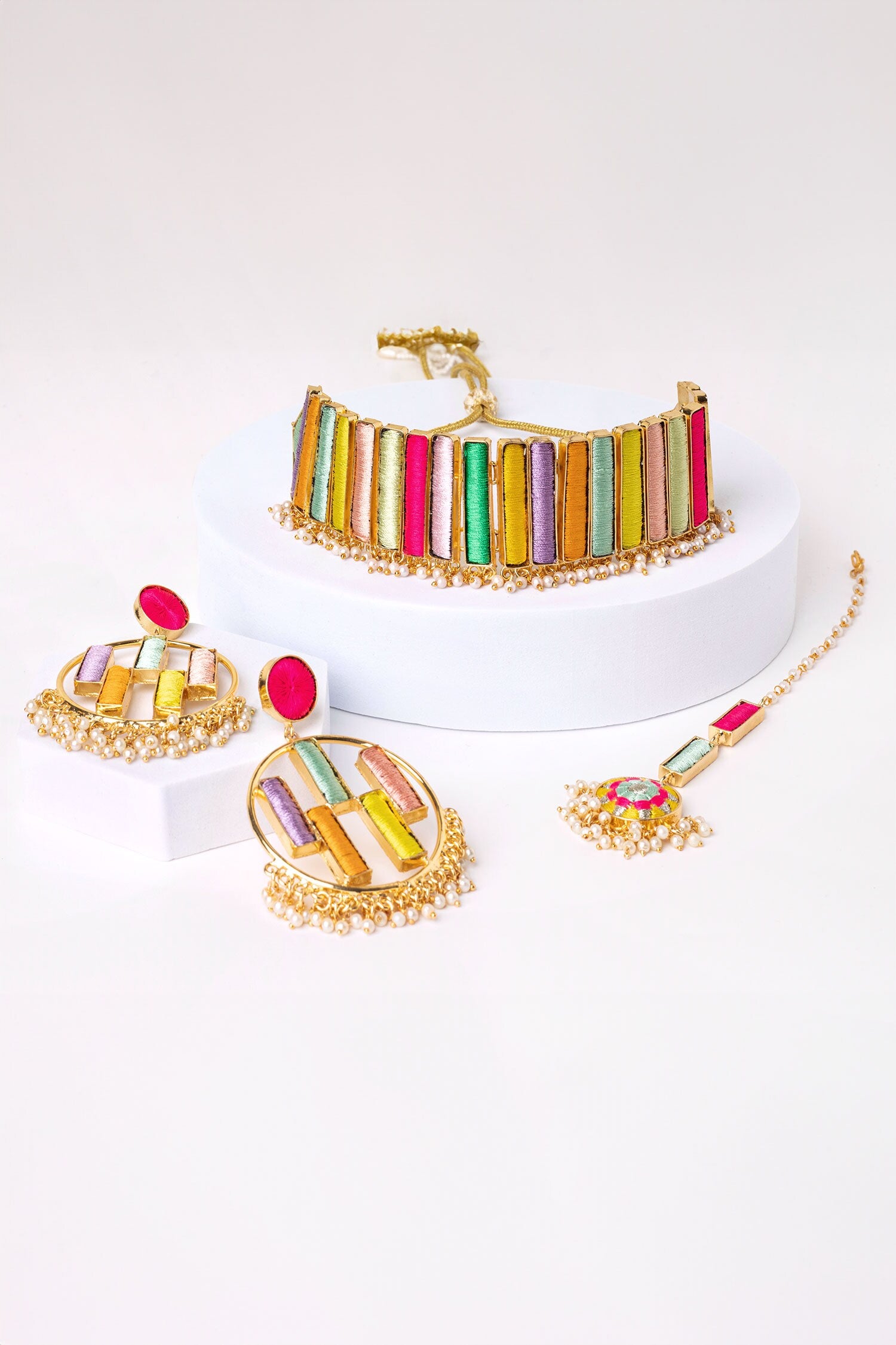 Indian Candy Floss Choker Set 
