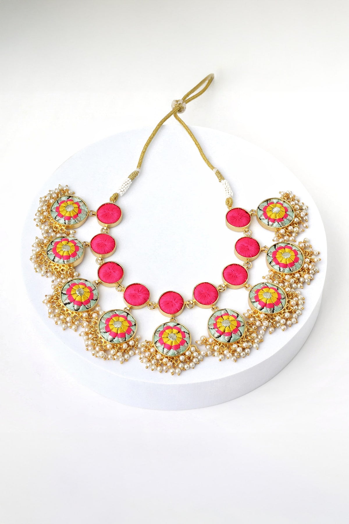 Baby Blue Lotus Necklace 