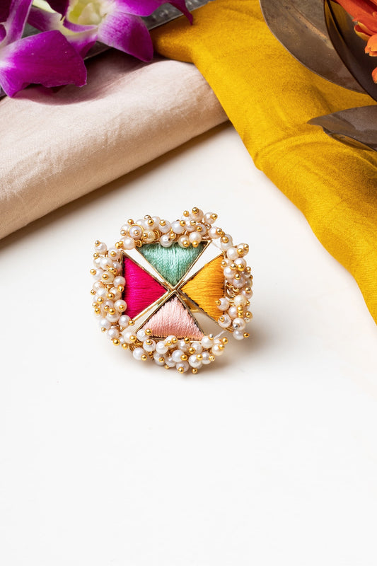 Starlit Lotus Ring 