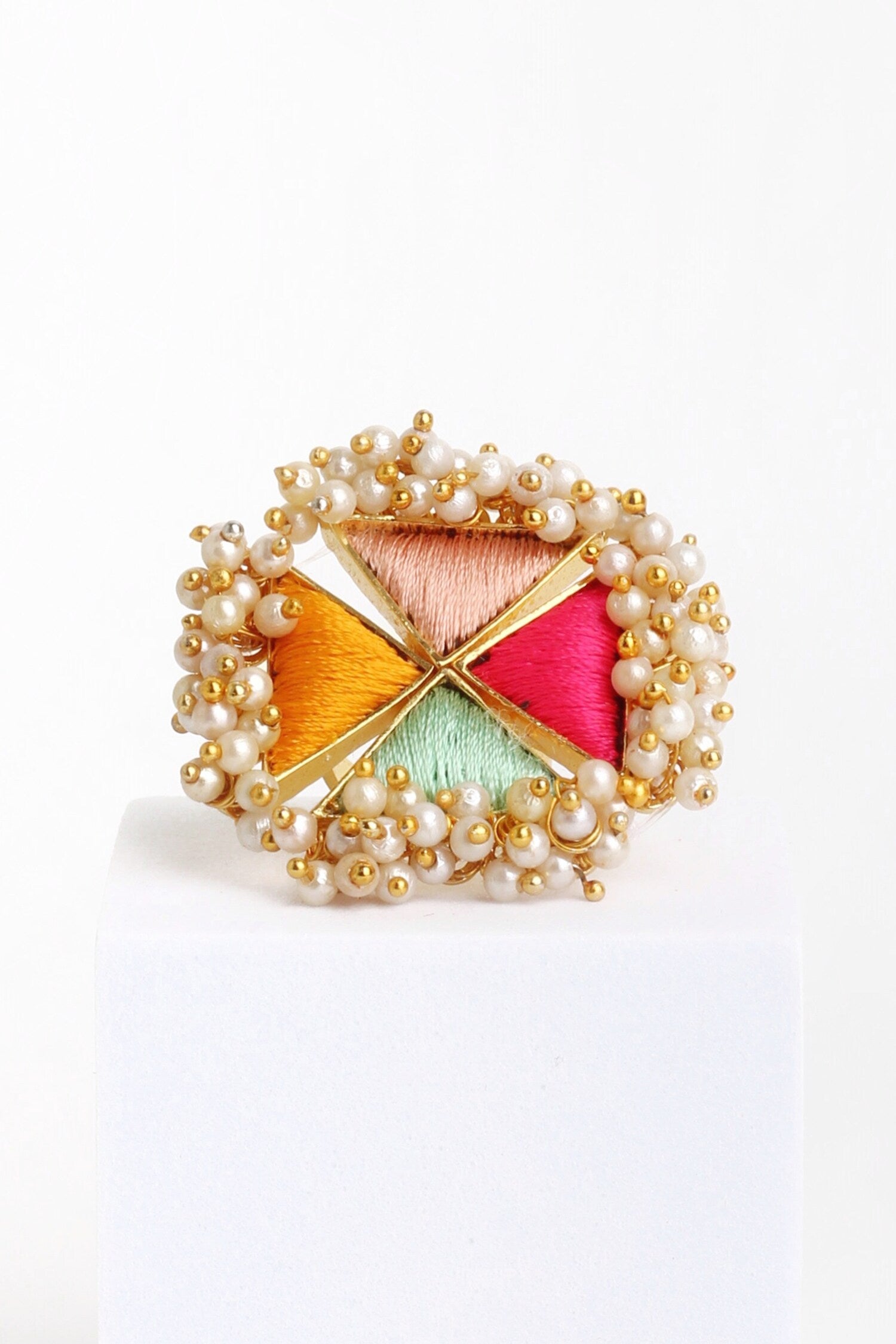 Starlit Lotus Ring 