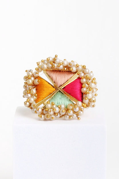 Starlit Lotus Ring 