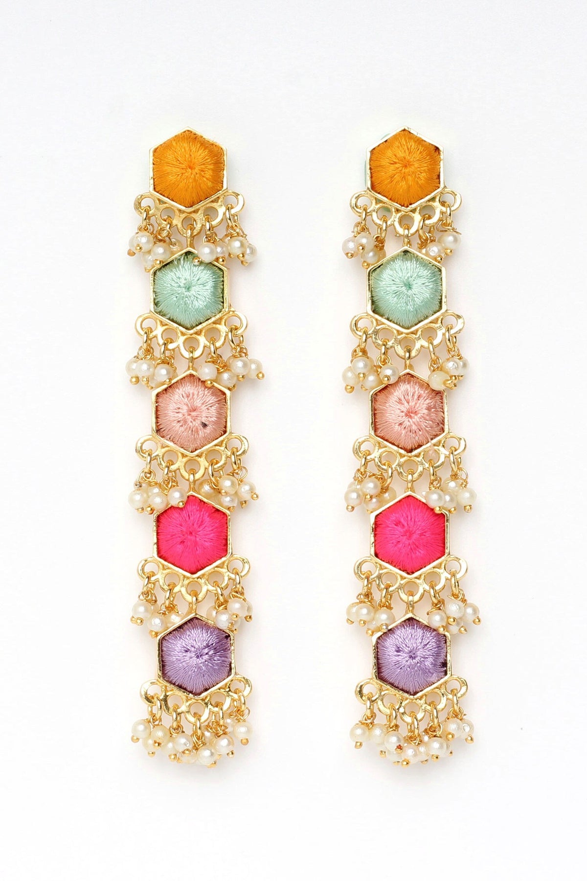 Lily Fantasy 5 Tier Dangler Earrings 