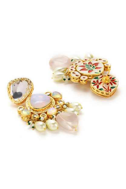 Maharani Kundan Embellished Necklace Set 