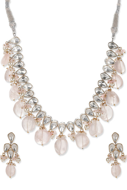 Beaded Dangler Embellished Choker Set 