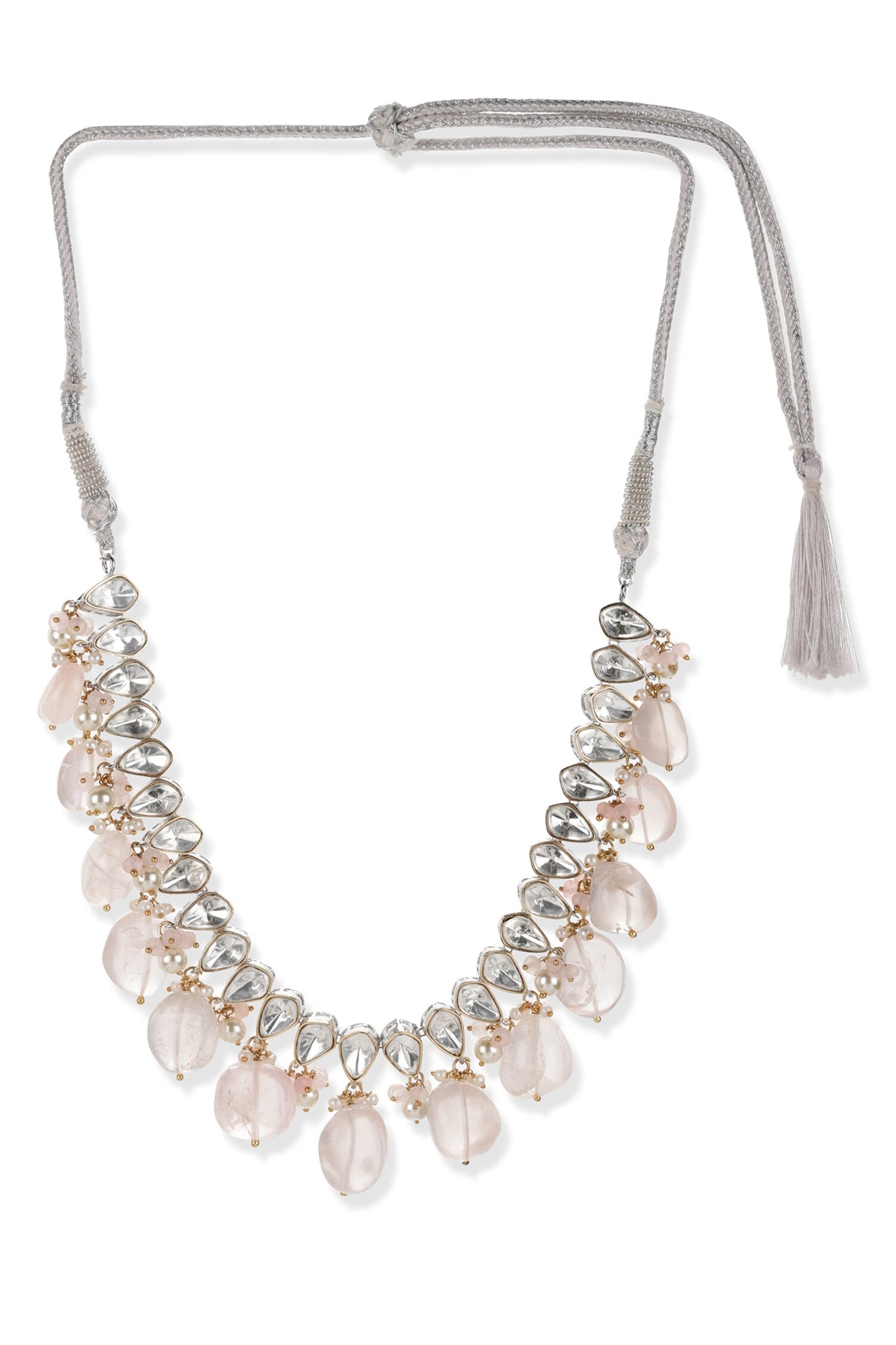 Beaded Dangler Embellished Choker Set 