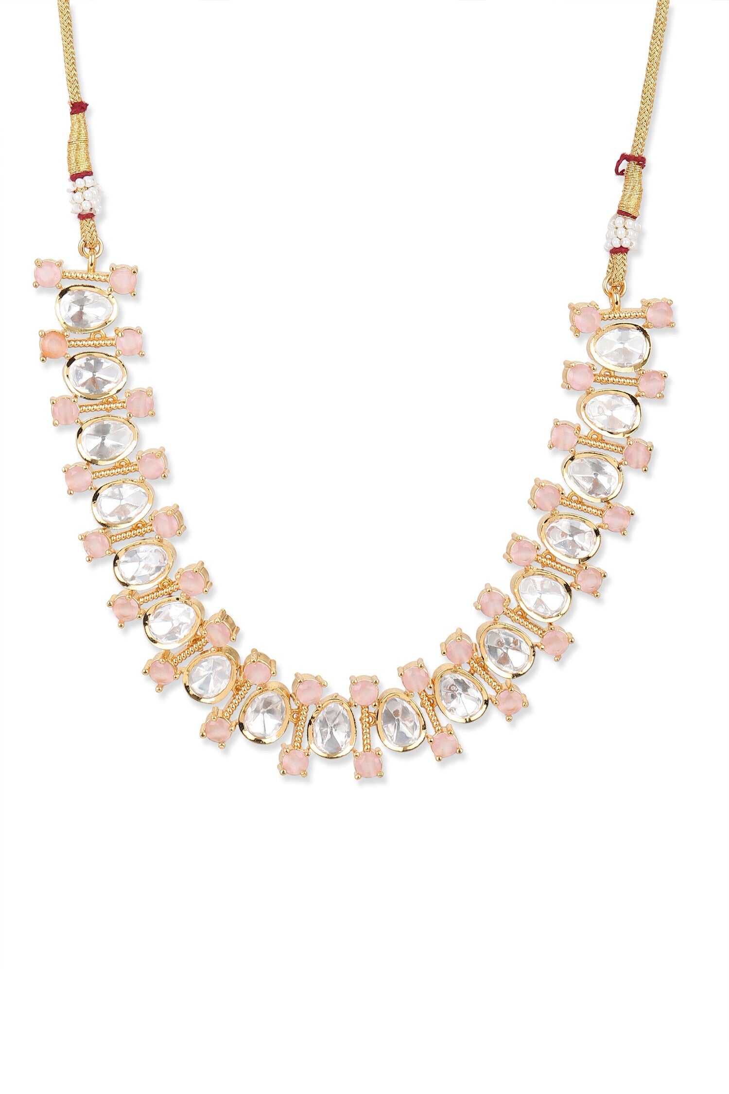 Geometric Stone Embellished Choker 