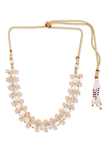 Geometric Stone Embellished Choker 