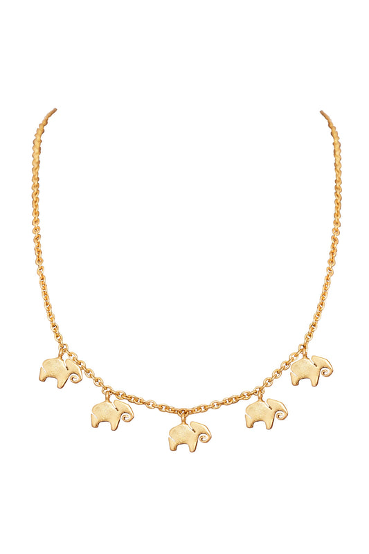 Haathi Carved Necklace 