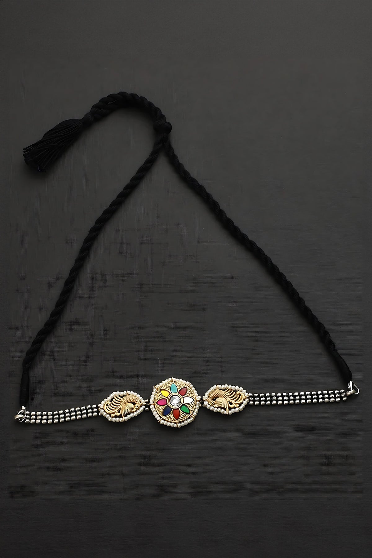 Navratna Floral Motif Choker 