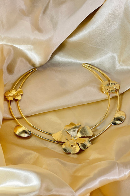 3D Floral Choker Necklace 