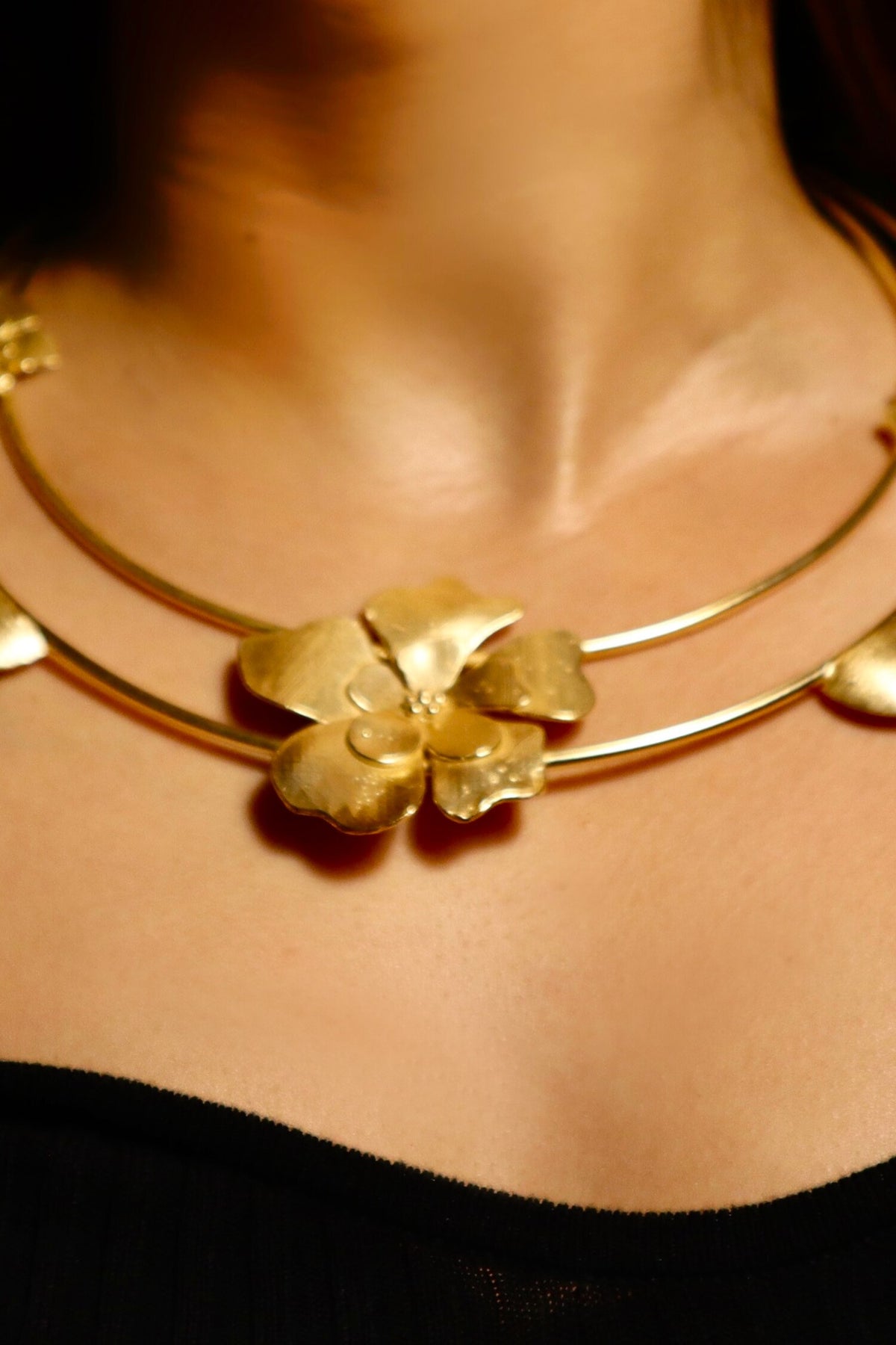 3D Floral Choker Necklace 