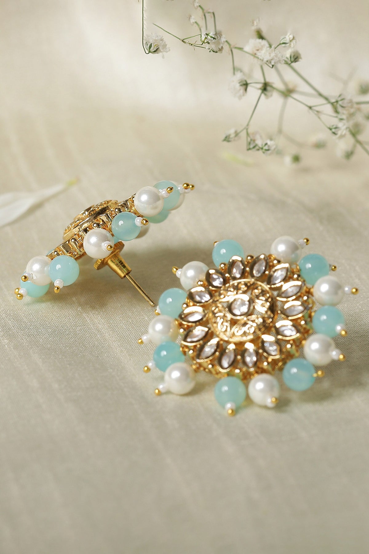 Le Manya Florin Kundan Studs 