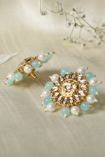 Le Manya Florin Kundan Studs 