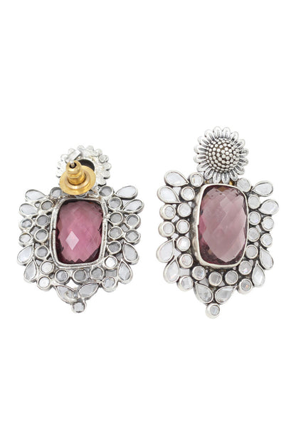 Gemstone Embellished Earrings 