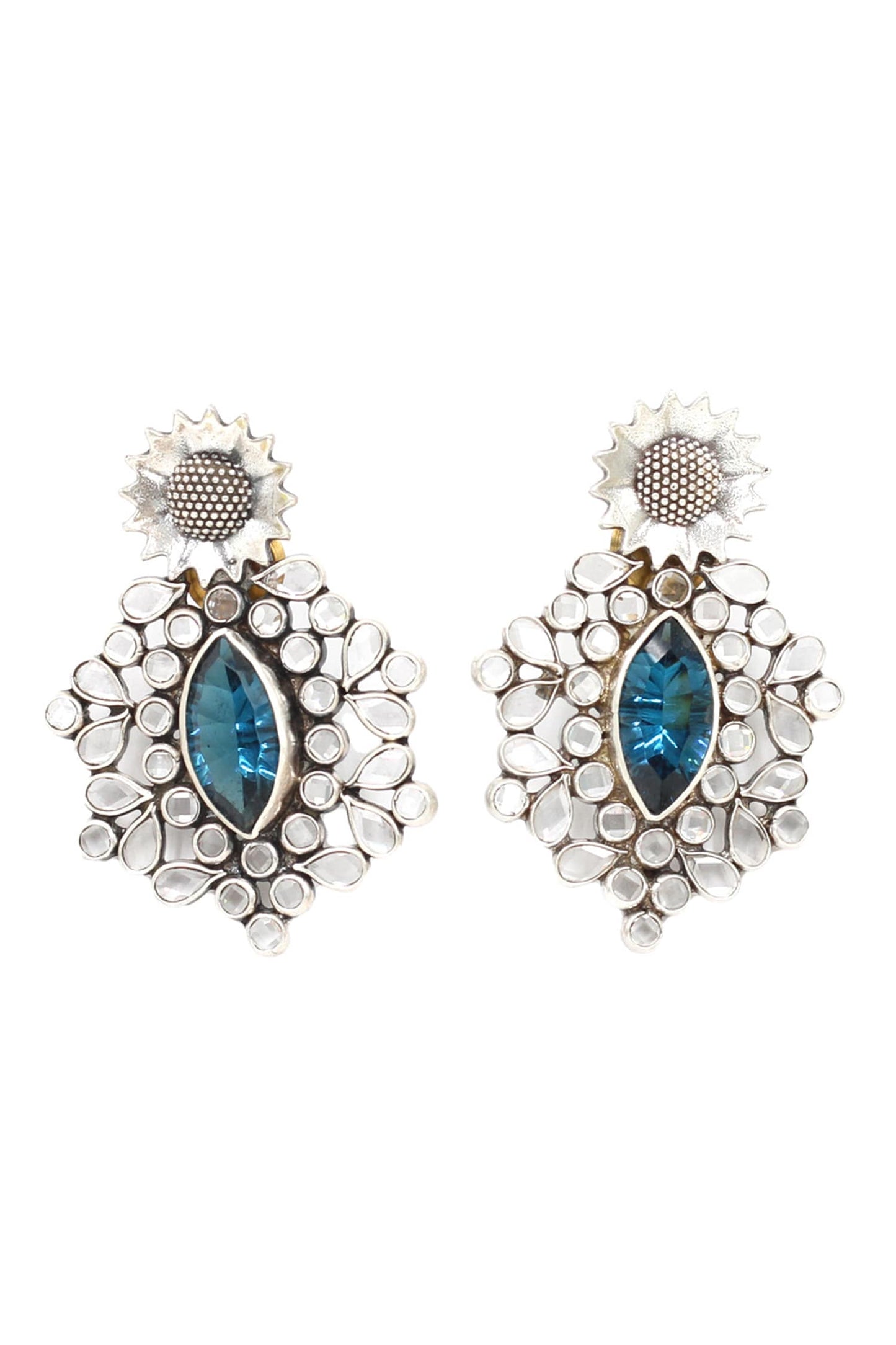 Hydro Gemstone Studded Earrings 