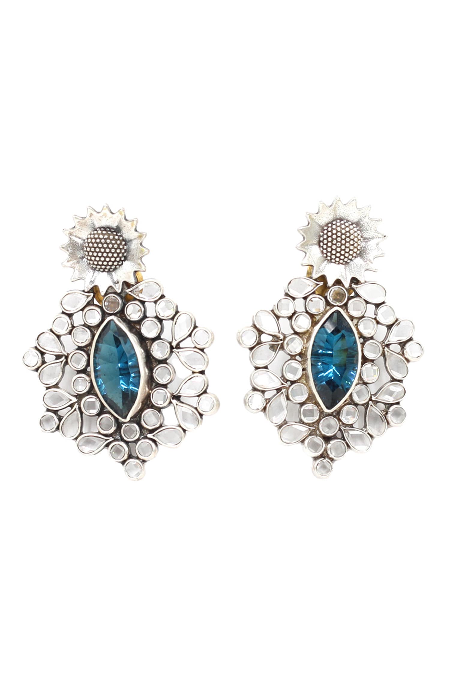 Hydro Gemstone Studded Earrings 