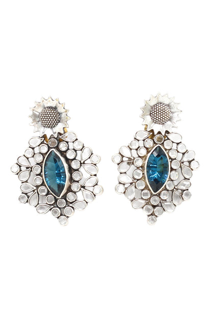 Hydro Gemstone Studded Earrings 