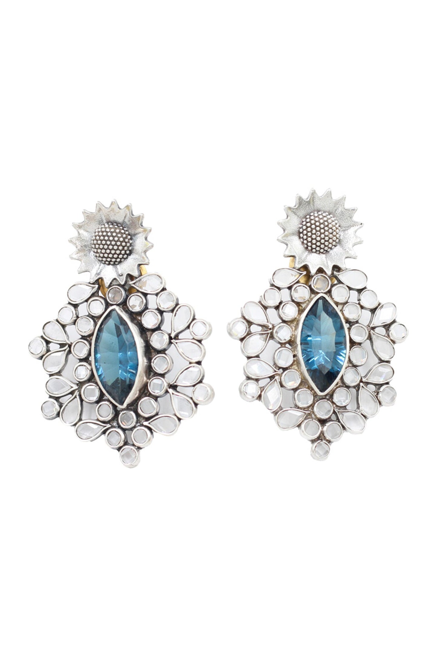 Hydro Gemstone Studded Earrings 