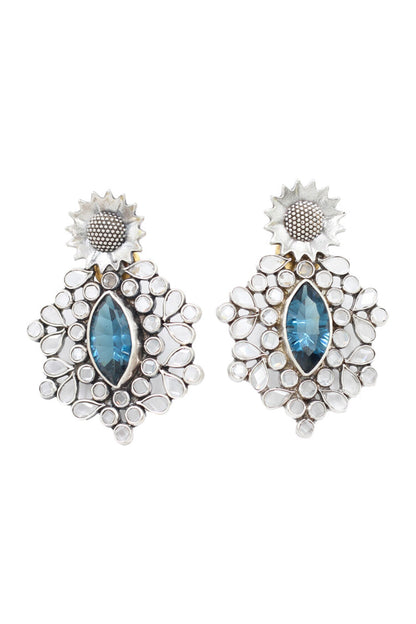 Hydro Gemstone Studded Earrings 