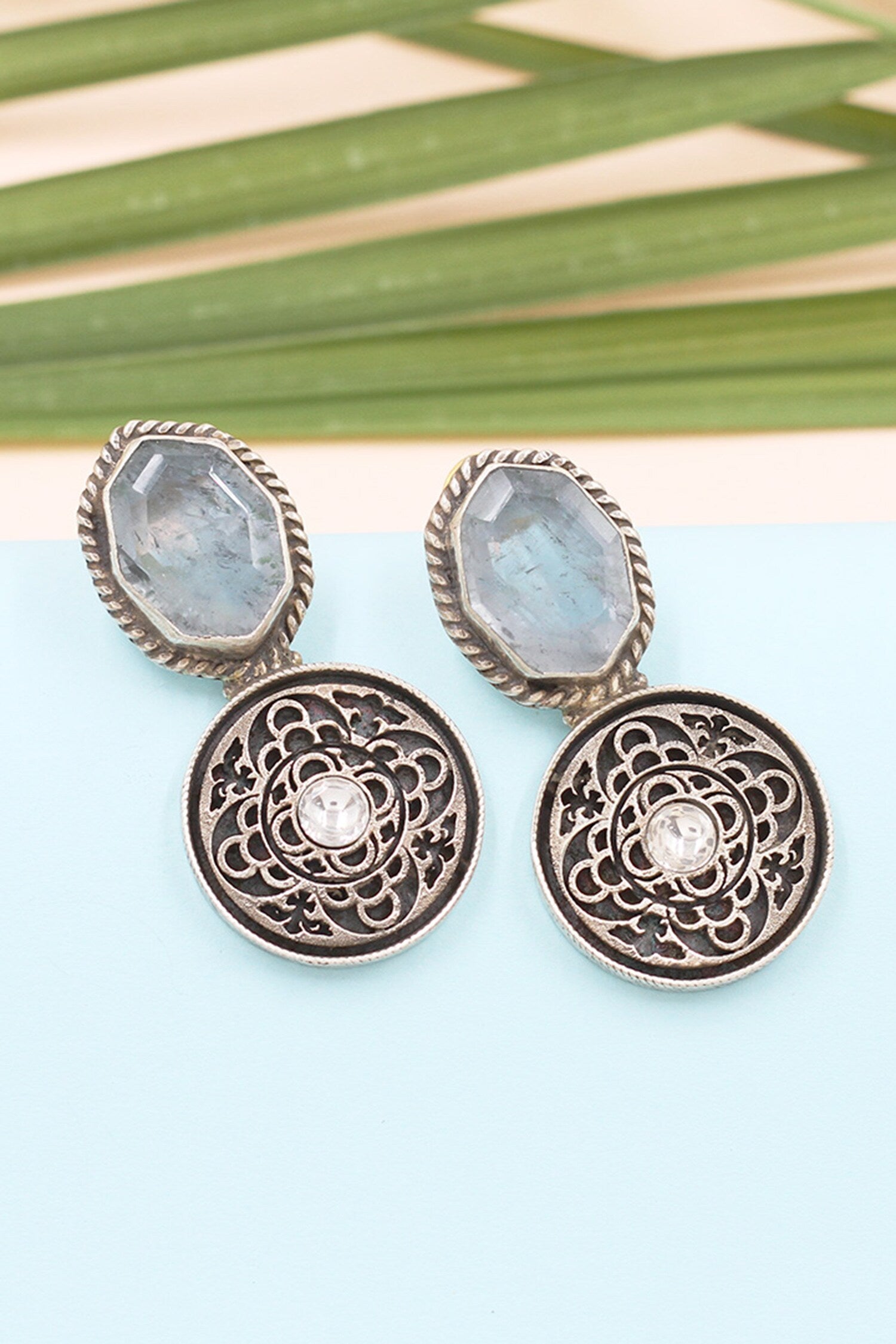 Hexagon Shaped Earrings 