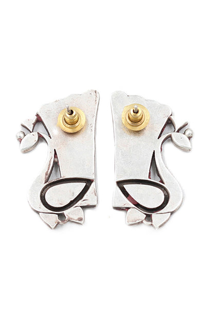 Peacock Carved Earrings 