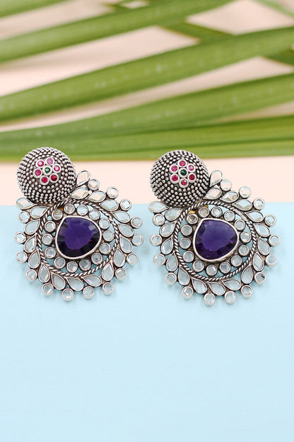 Hydro Gem Stone Embellished Earrings 