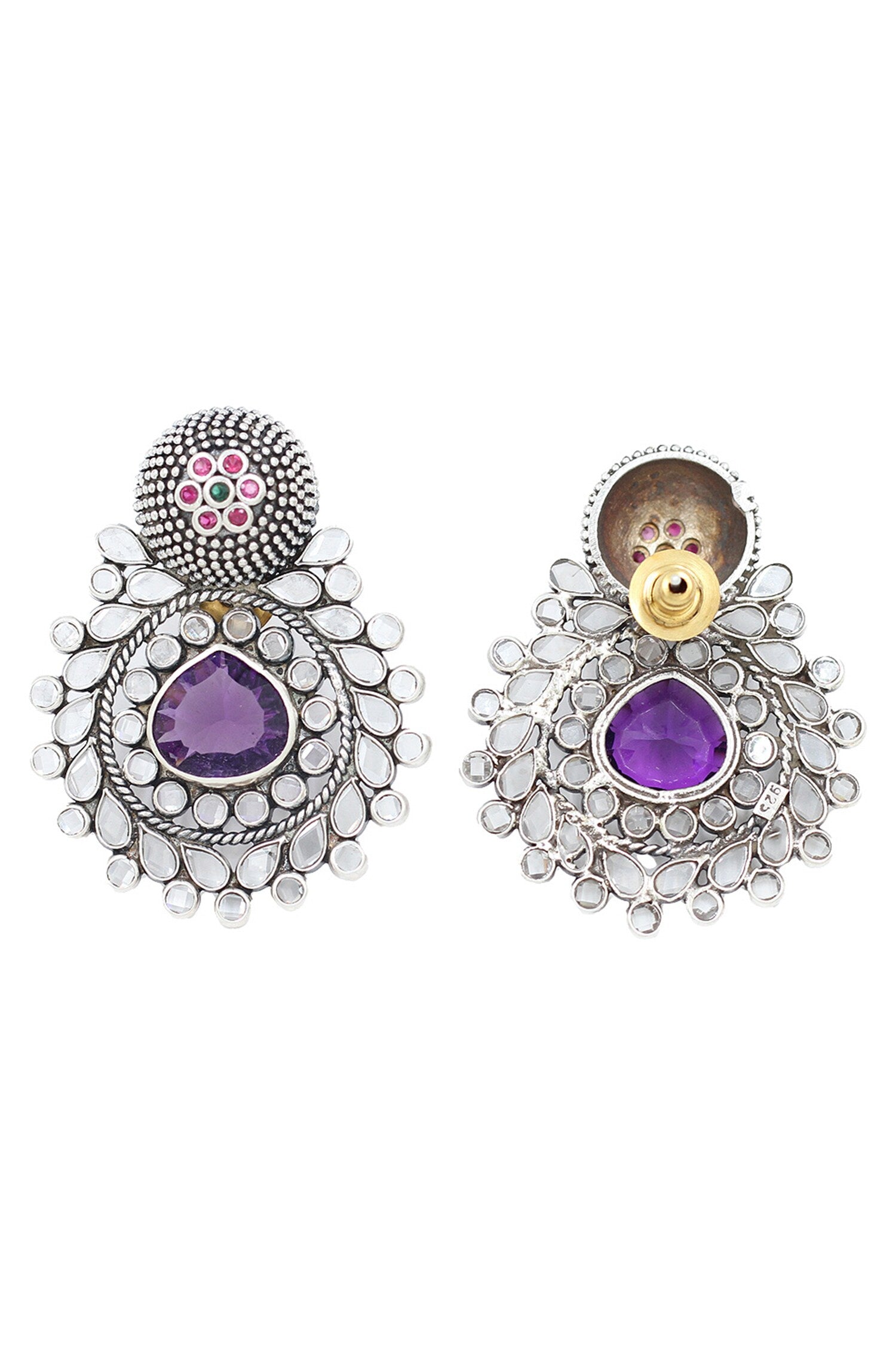 Hydro Gem Stone Embellished Earrings 