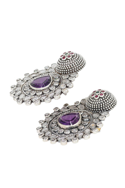 Hydro Gem Stone Embellished Earrings 