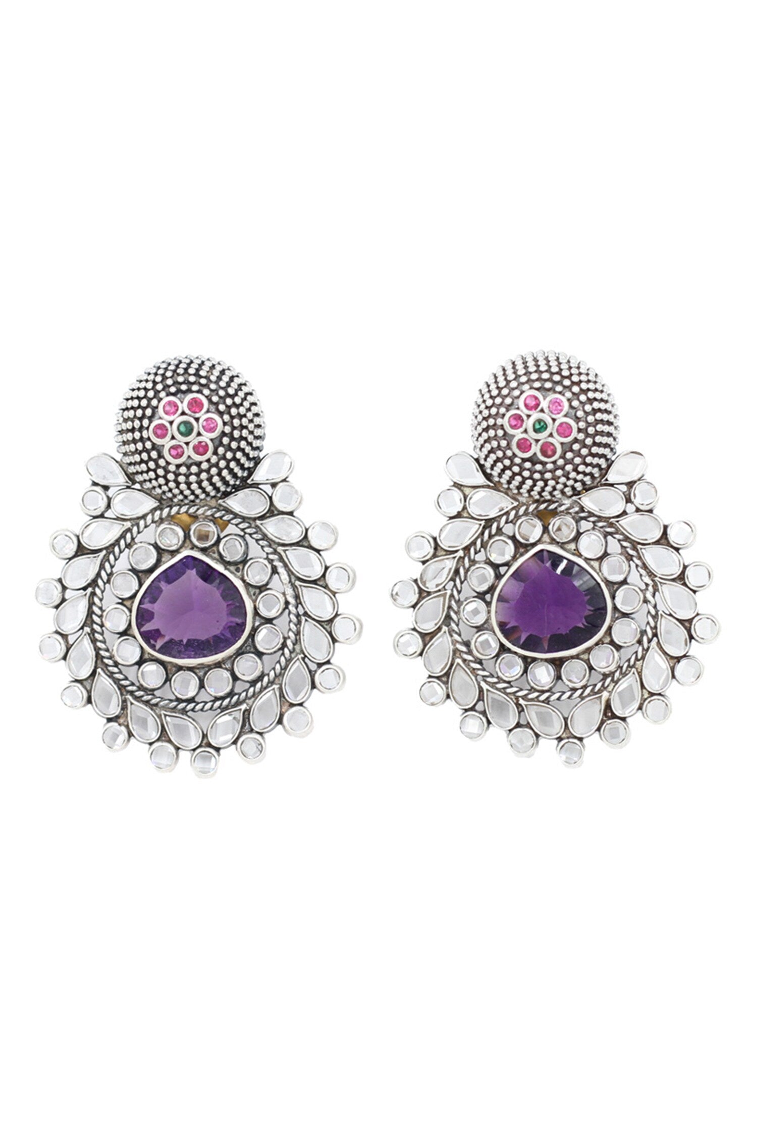 Hydro Gem Stone Embellished Earrings 