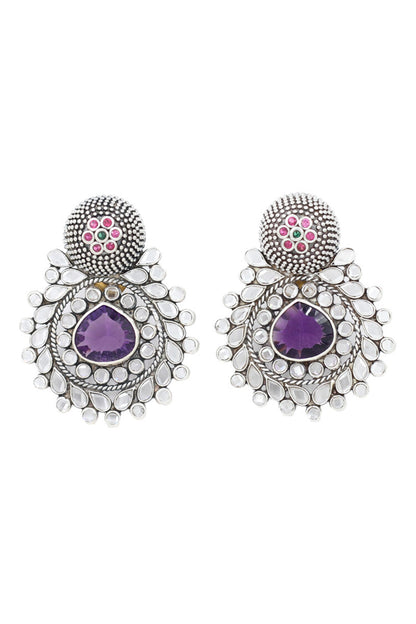 Hydro Gem Stone Embellished Earrings 