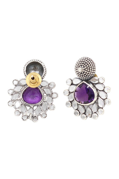 Hydro Gem Stone Studded Earrings 