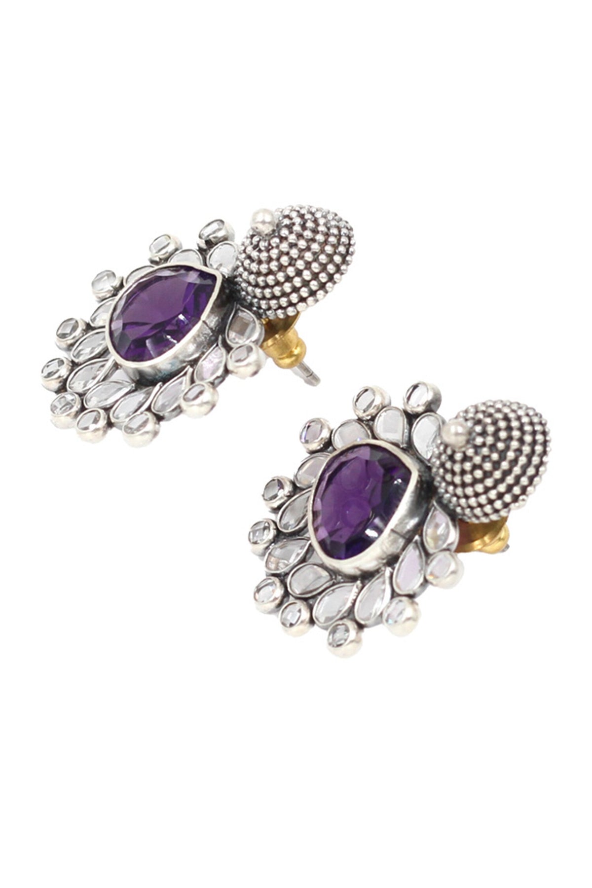 Hydro Gem Stone Studded Earrings 