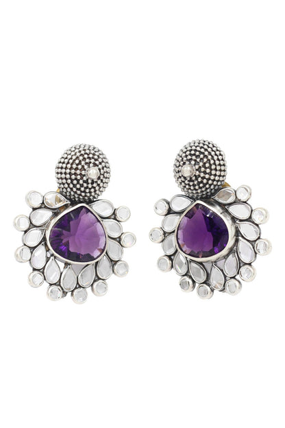 Hydro Gem Stone Studded Earrings 