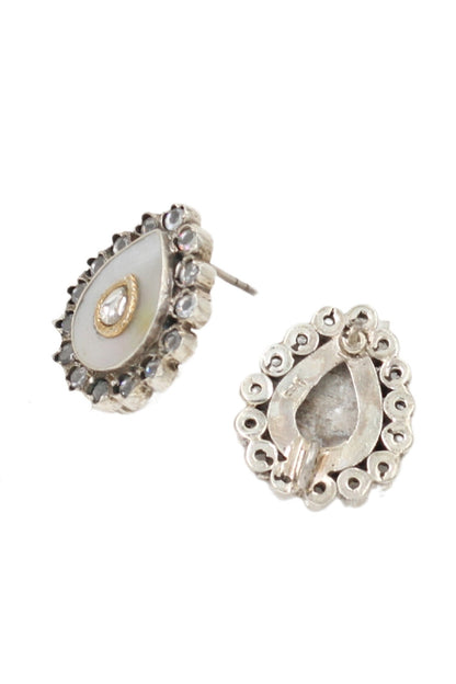 Tear Drop Shaped Stud Earrings 