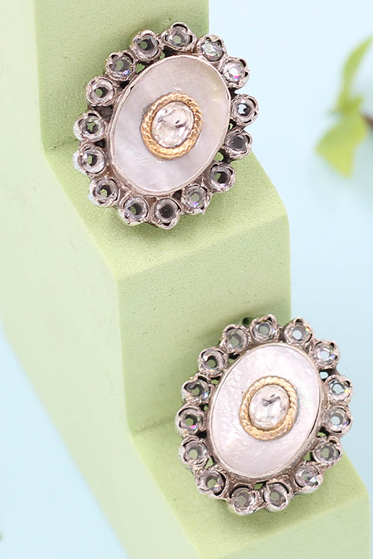 Oval Shaped Earrings 