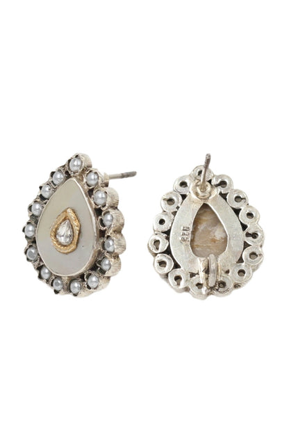 Stone Studded Stud Earrings 