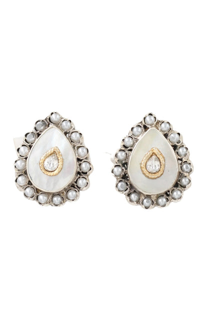 Stone Studded Stud Earrings 