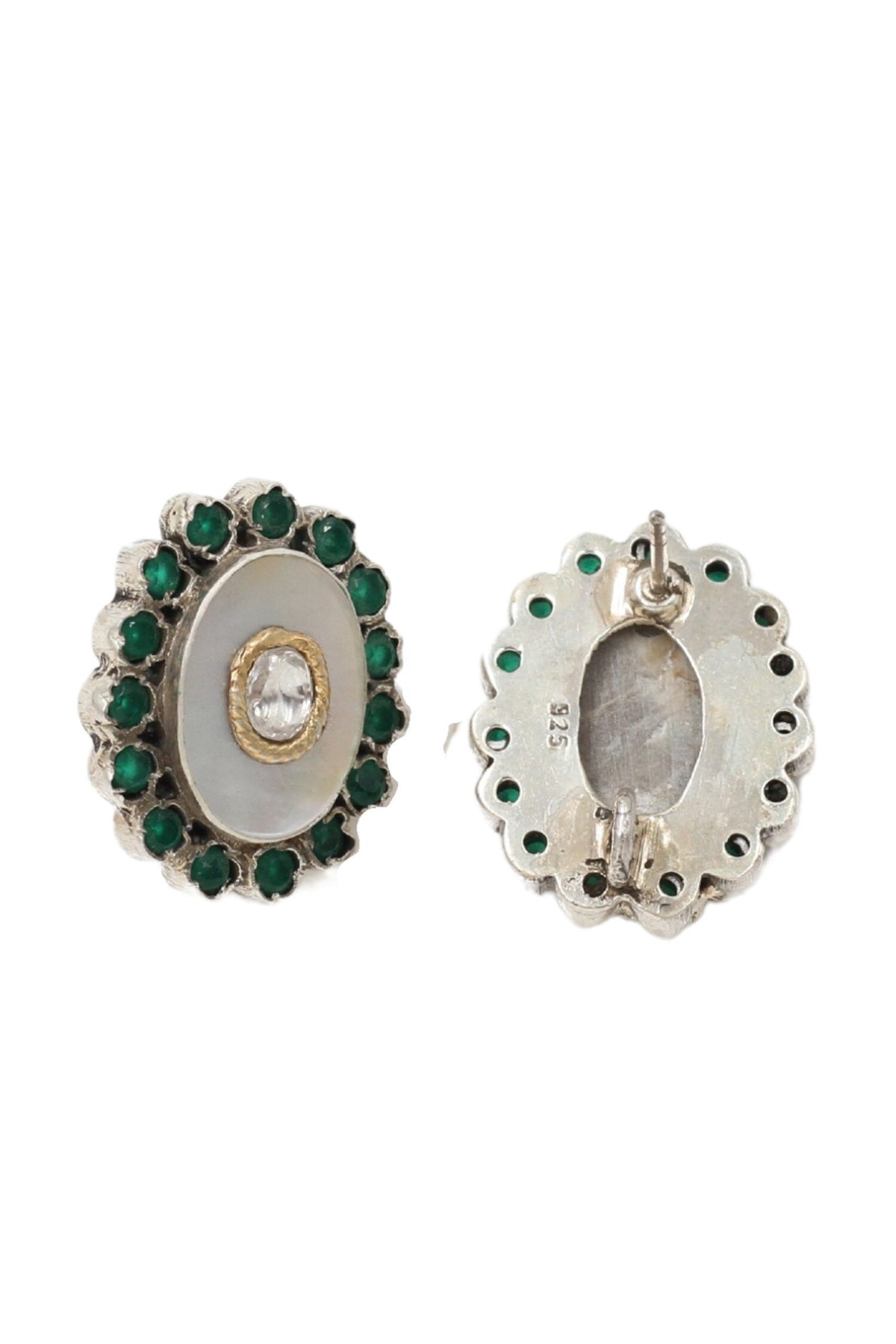 Hydro Stone Embellished Stud Earrings 