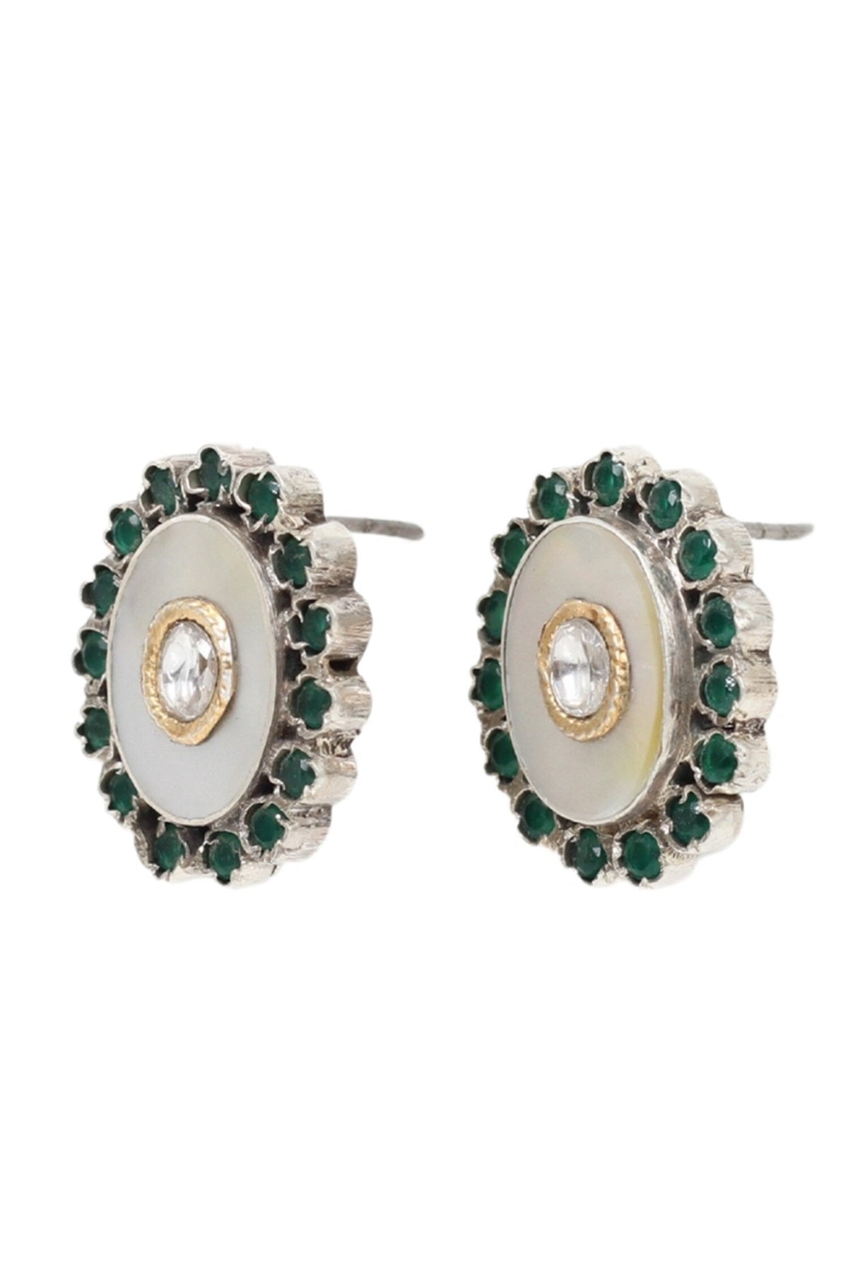 Hydro Stone Embellished Stud Earrings 