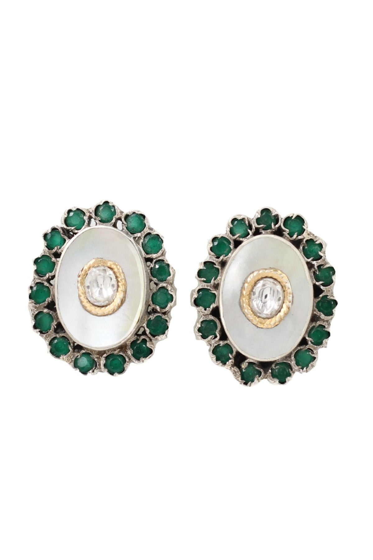 Hydro Stone Embellished Stud Earrings 