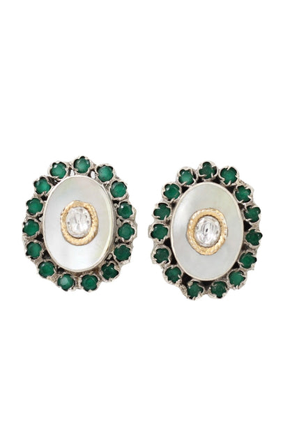 Hydro Stone Embellished Stud Earrings 